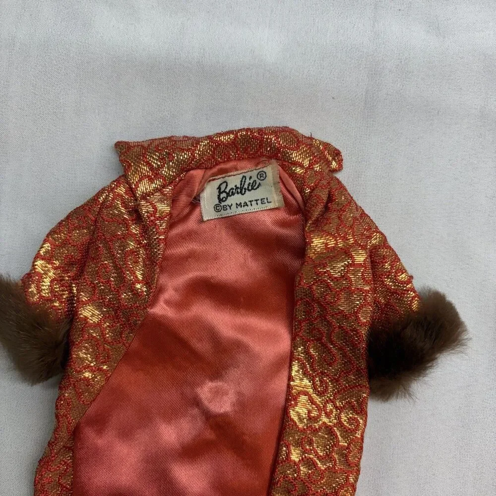 Vintage Barbie 1963 Golden Elegance #992 Dress and Coat only - no doll